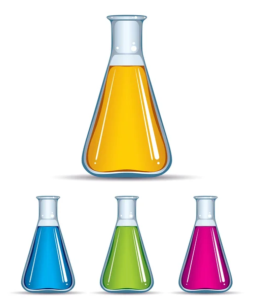 Science chemistry flask. — Stock Vector