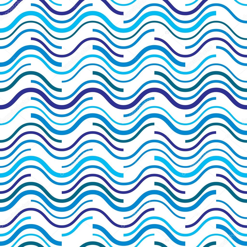 Wavy lines seamless pattern.