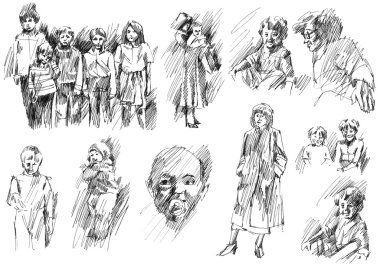 Çocuk, Aile, erkek ve kız kardeşler, arkadaşlar, anne ve fath