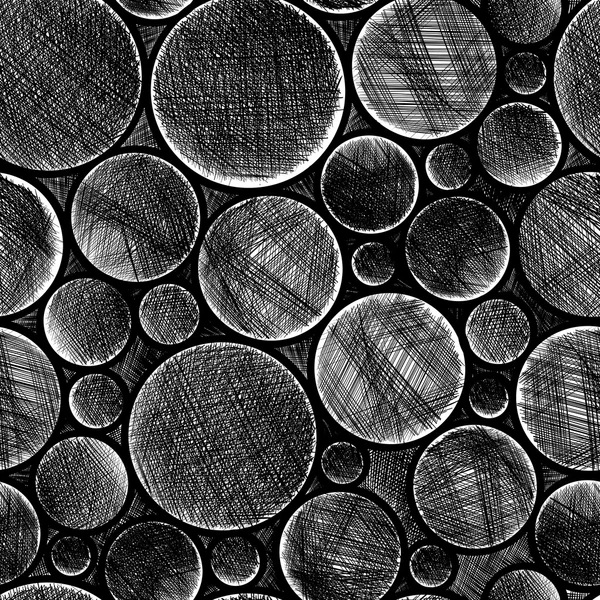 Seamless pattern black and white abstract lines. — Stock Photo, Image