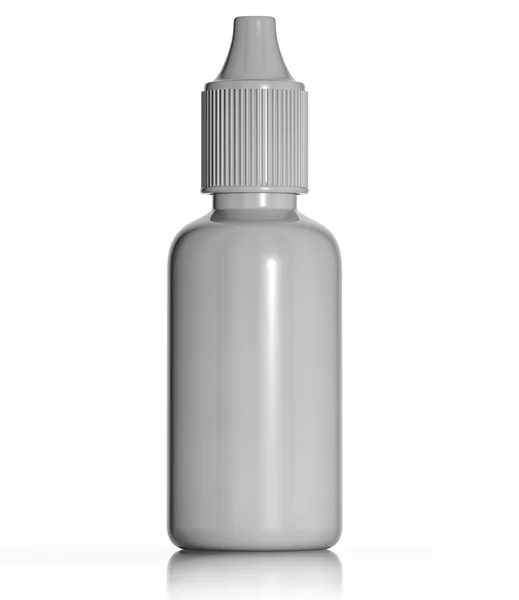 White plastic medical bottle. — Stock Photo, Image