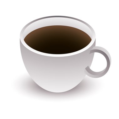 kahve fincanı vektör simgesi.