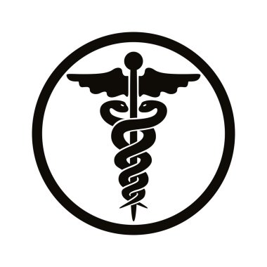 caduceus sağlık sembol.