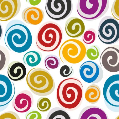 renkli bukleler seamless modeli.