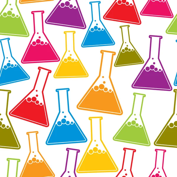 Chemistry seamless background. — Stock Vector
