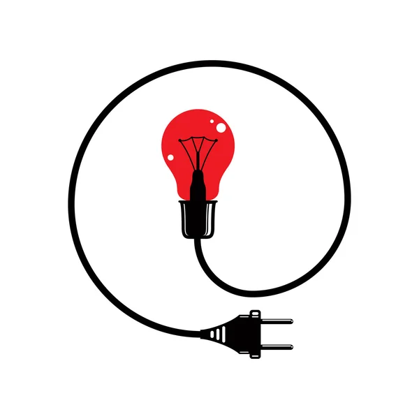 Gloeilamp vector pictogram. — Stockvector