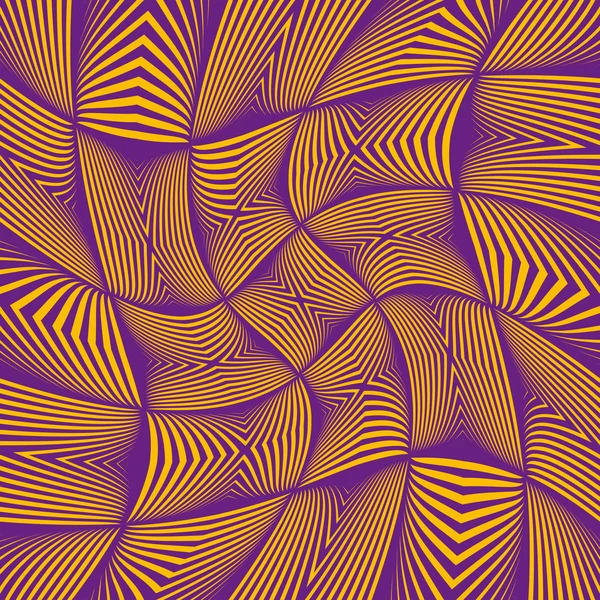 Whirly geometrische naadloze patroon. — Stockvector