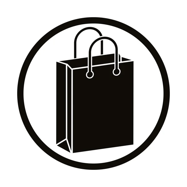 Shopping bag vector icon. — Stock Vector