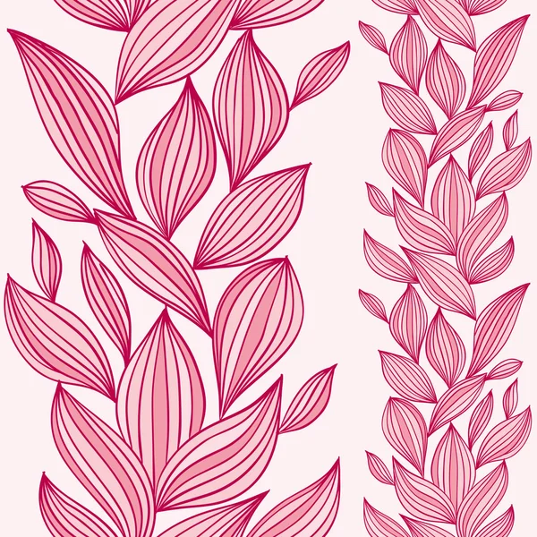 Patrón floral sin costuras con composición vertical . — Vector de stock