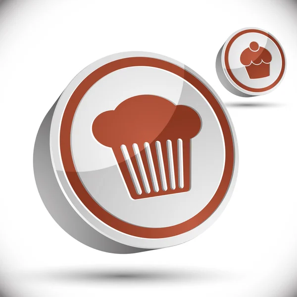 Cupcake icon. — Stock Vector