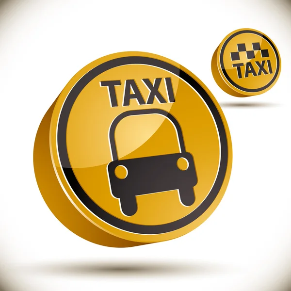 Icono de taxi . — Archivo Imágenes Vectoriales