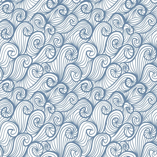 Funky curls seamless pattern. — Stock Vector