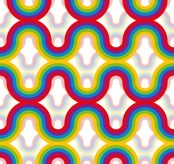 Rainbow seamless pattern. — Stock Vector