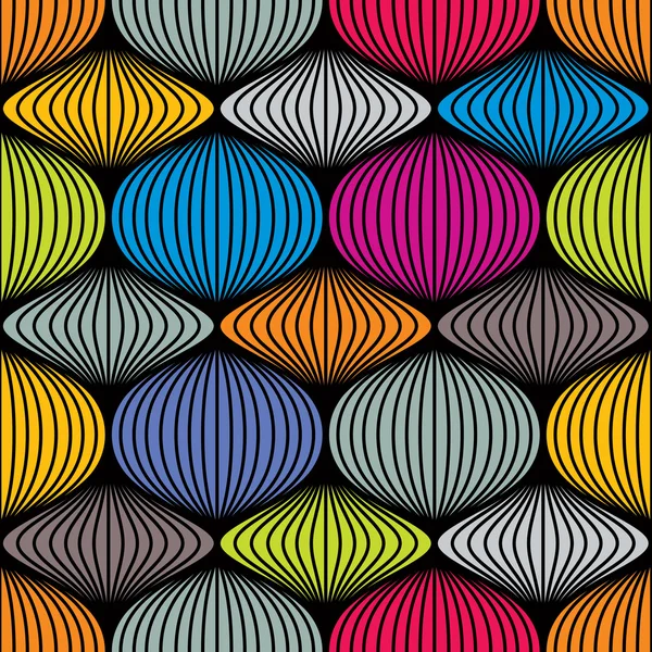 Lignes rondes motif sans couture . — Image vectorielle