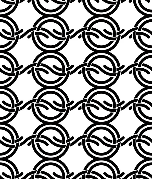 円波と幾何学的なシームレス パターン. — ストックベクタ