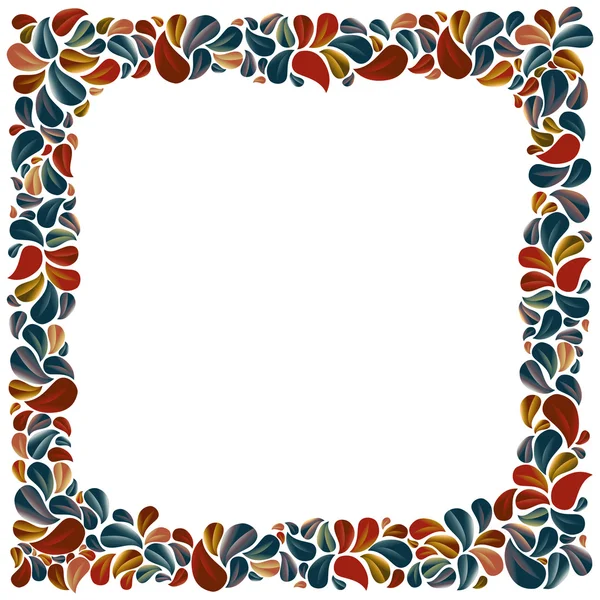 Bloem petal frame. — Stockvector