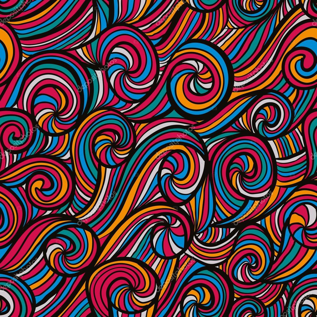 funky colorful seamless pattern