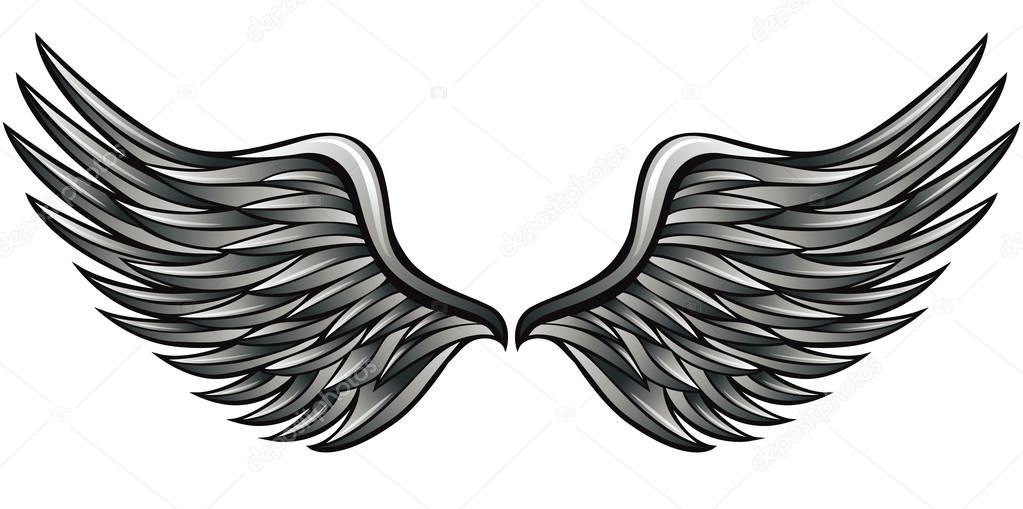 Silver wings.