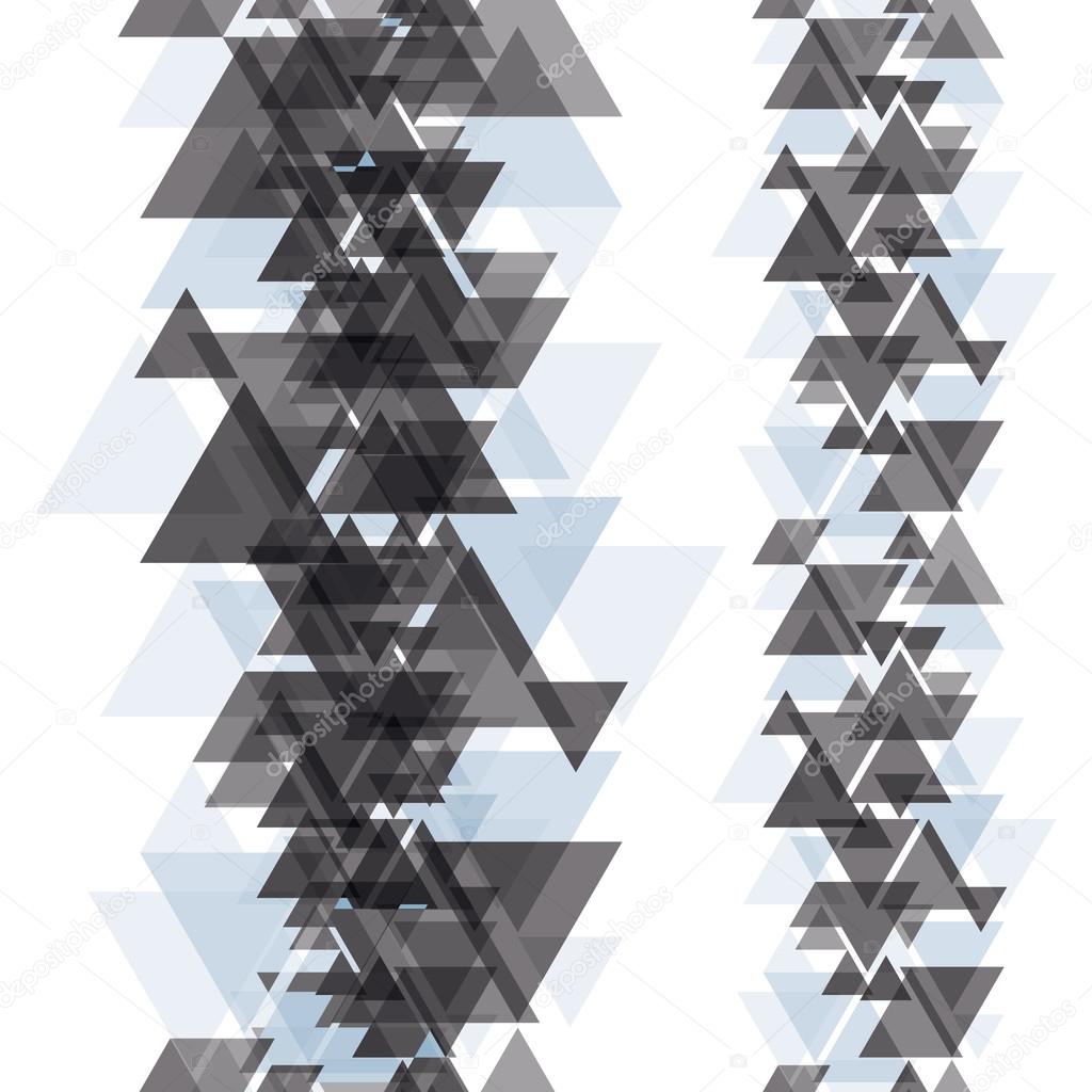 Seamless vertical elements made with triangles.