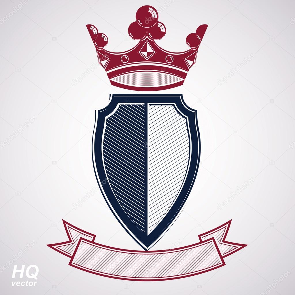 Empire design element. Heraldic royal coronet illustration - imp