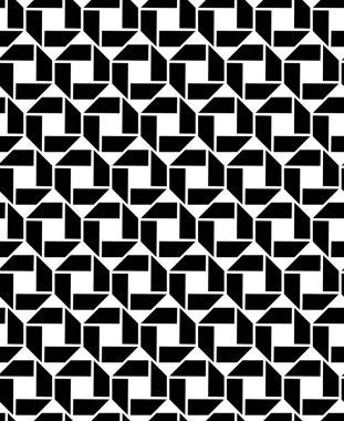 Tek renkli sonsuz vektör doku ile geometrik figürler, motif