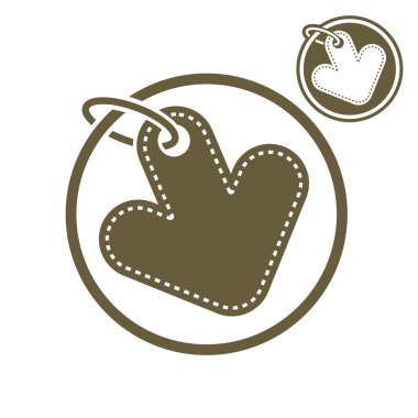 ok perakende Tema vektör sade tek renkli şekil etiketi 