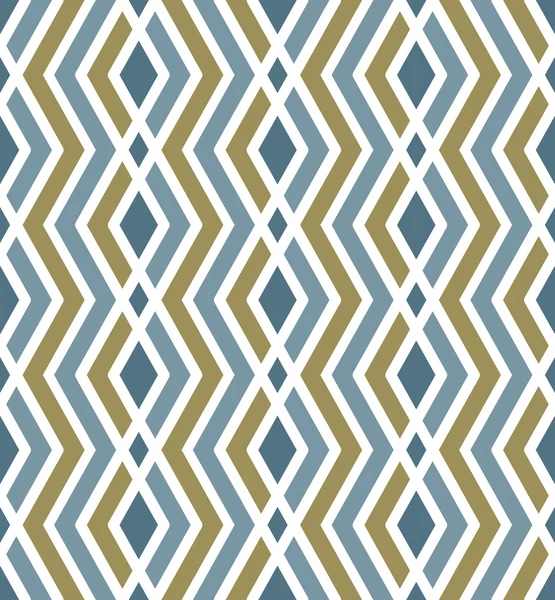 Bright geometric zigzag seamless pattern, symmetric art endless — Stock Vector