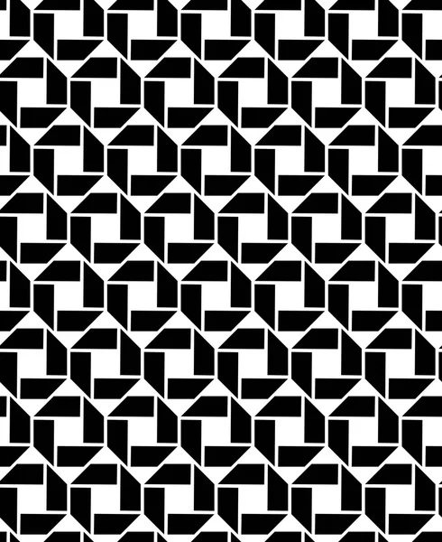 Textura vectorial monocromática sin fin con figuras geométricas, motivo — Archivo Imágenes Vectoriales