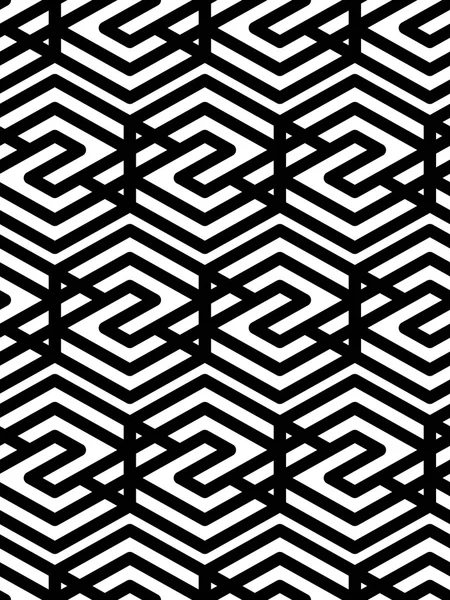 Modèle géométrique sans couture texturé abstrait noir et blanc. Sy ! — Image vectorielle