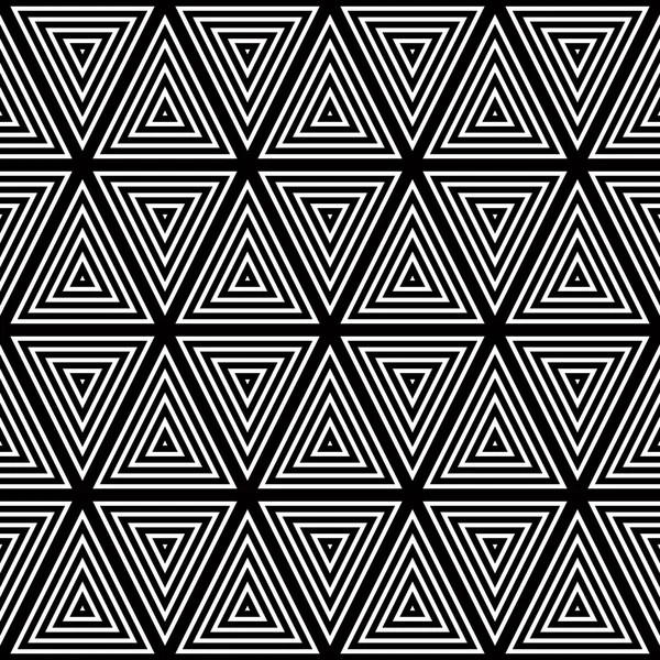 Bezešvé geometrické pozadí, jednoduché černé a bílé pruhy ve — Stockový vektor