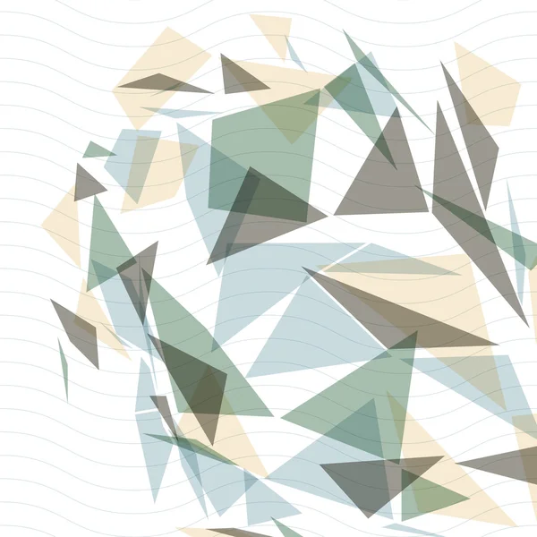 Vetor geométrico abstrato 3D complicado op art backdrop, eps10 — Vetor de Stock