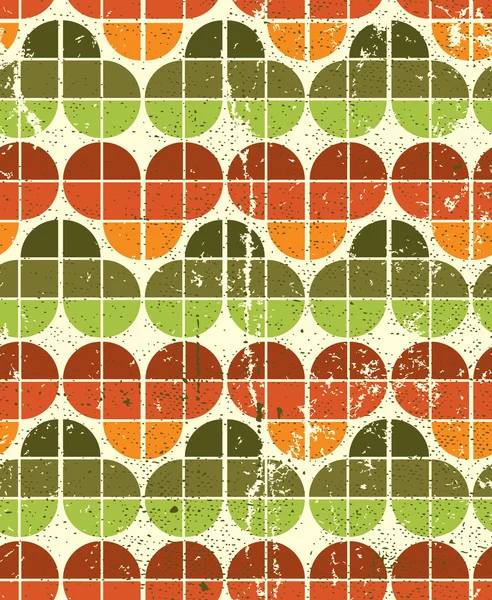 Decoratieve versleten textiel geometrische naadloze patroon, vector natur — Stockvector