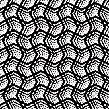 vektör backg geometrik seamless modeli, siyah ve beyaz çizgili