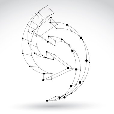 3d mesh siyah şık web güncelleştirmeyi işareti üzerinde beyaz backgrou izole