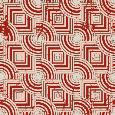 Retro geometrik sorunsuz arka plan vintage vektör devamlı esen