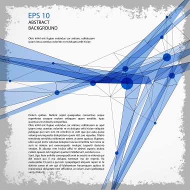 Mavi arka plan ile grunge doku sınır.