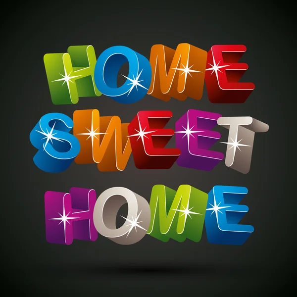 Home sweet home. — Stock Vector