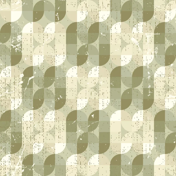 Neutrální roztřepený textilní geometrické bezešvé pattern, dekorativní ab — Stockový vektor