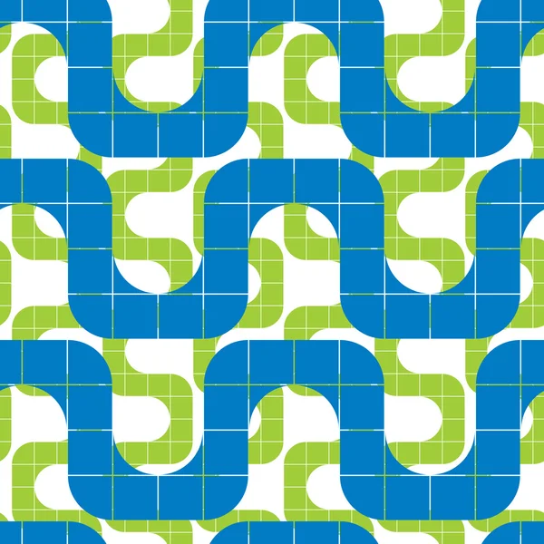 Retro mosaic seamless pattern, vector background. — Stock Vector