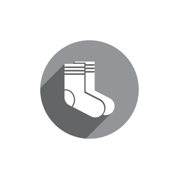 Socken Vektor Symbol isoliert. — Stockvektor