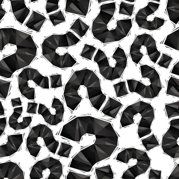Points d'interrogation noirs motif sans couture, géométrique contemporain st — Image vectorielle