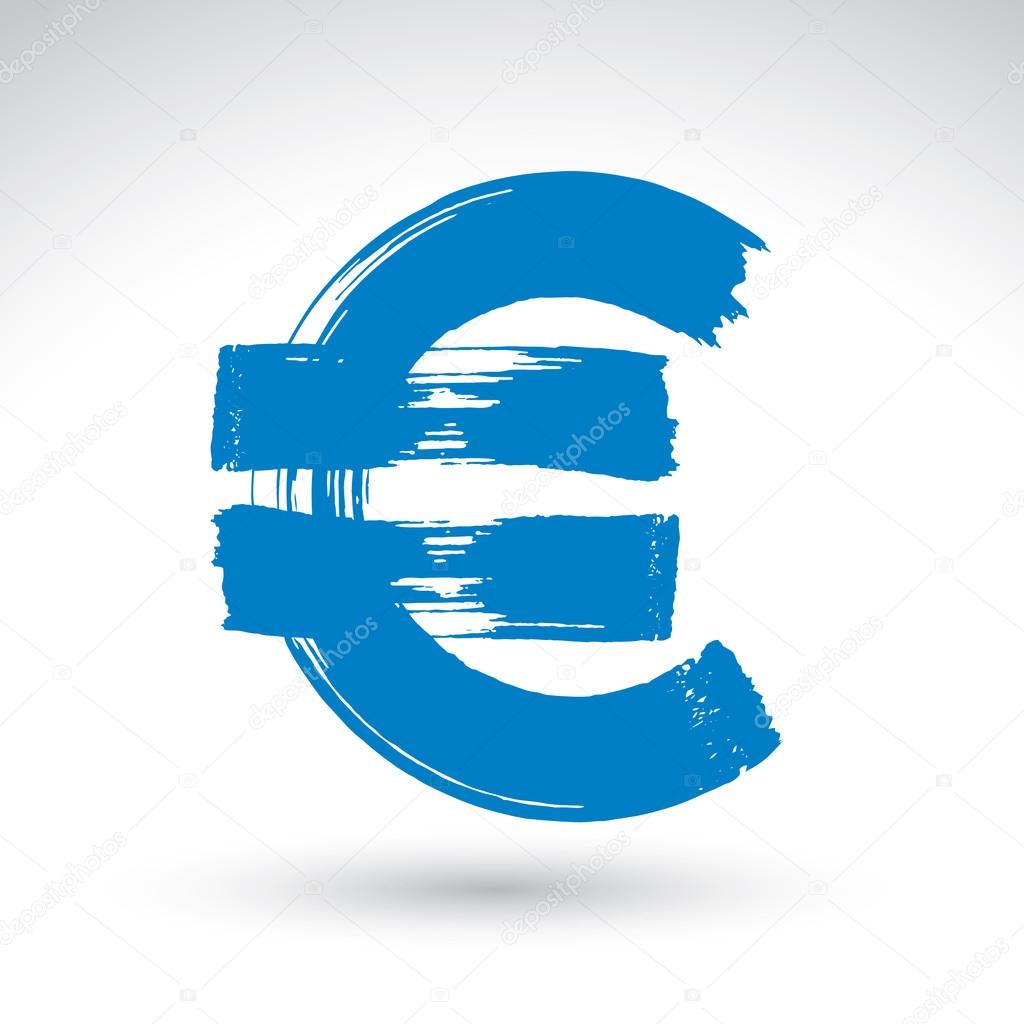 hand painted blue euro icon isolated on white background europe stock vector c ostapiusangelp 58727491 hand painted blue euro icon isolated on white background europe stock vector c ostapiusangelp 58727491