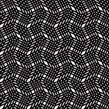 siyah ve beyaz çizgili geometrik seamless modeli, vektör backg