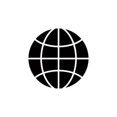 Dünya basit vektör simgesi.