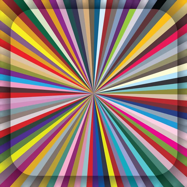 Colorful centrifugal striped background with diagonal segments. — Stock Vector