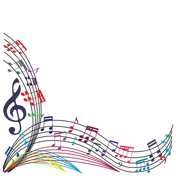 müzik notlar arka plan, şık müzikal Tema kompozisyon, vecto