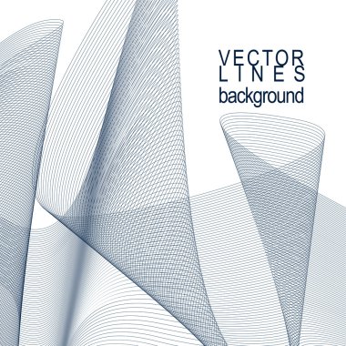 Çizgili dekoratif dalgalı şablon, vektör arka plan ışık s