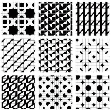 Ocak ızgarası sorunsuz desenleri geometrik figürler, Ödülü ile