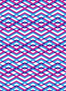 İnterweave hatları ile parlak soyut seamless modeli. Vektör p