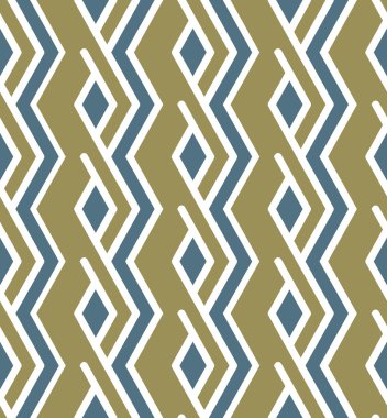 Parlak geometrik zikzak seamless modeli, simetrik sanat sonsuz 